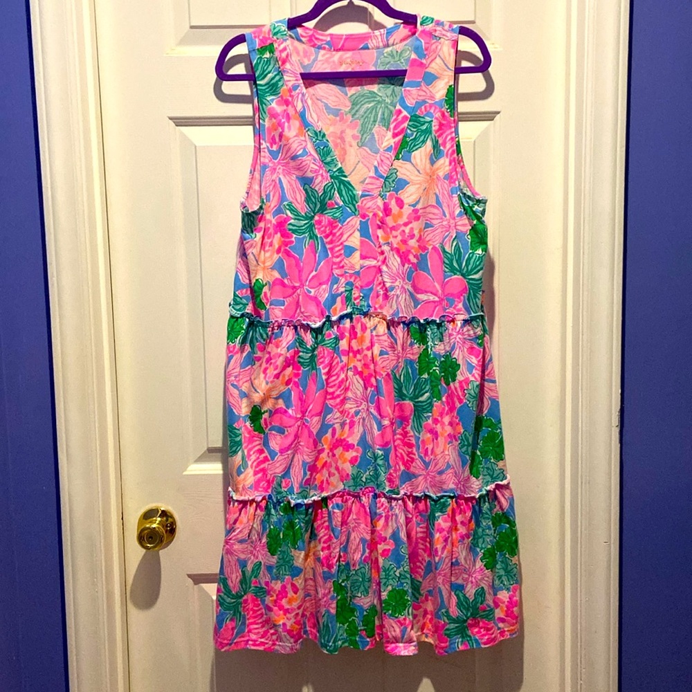 Lilly Pulitzer Lorina Dress XLarge EUC/ Like New in “Multi Tiger’s Lair” - Picture 9 of 10